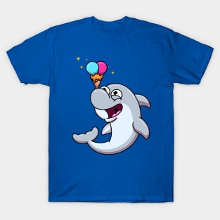 Dolphin Doing Tricks With Ice Cream T-Shirt